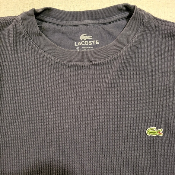 Lacoste Thermal Sweatshirt (+ St Johns Bay Cotton Sweater) - Picture 2 of 6